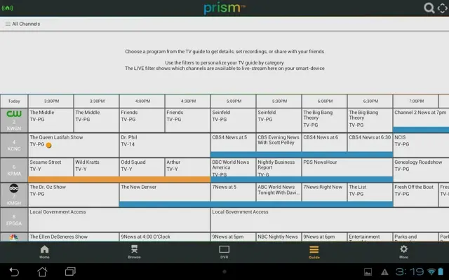 Prism TV android App screenshot 12