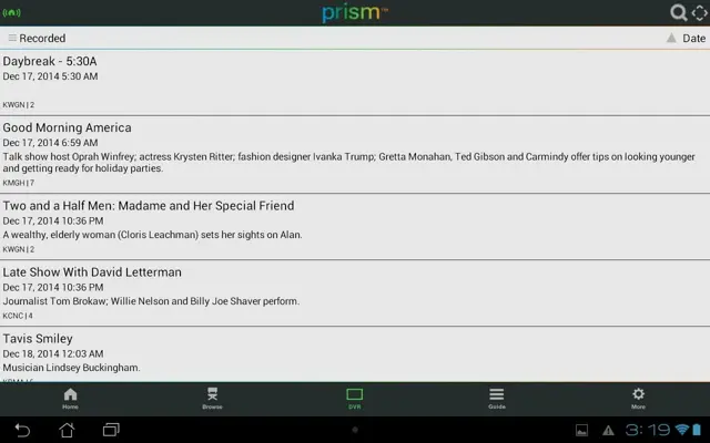 Prism TV android App screenshot 13